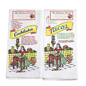 Decorative Towel Lets Do Mexican Tonight 100% Cotton Taco Enchiladas Vl113*Vl115 24.0 Inch Lets Do Mexican Tonight 100% Cotton Taco Enchiladas Kitchen - 1 of 3