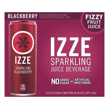 IZZE Blackberry Sparkling Juice - 6pk/8.4 fl oz Cans