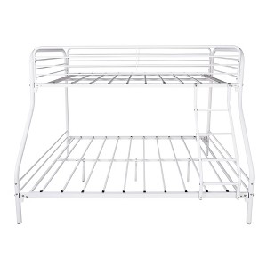 NicBex Twin Over Full Metal Bunk Bed with Enhanced Upper-Level Guardrail for Kids,Girls,Boys - 1 of 4