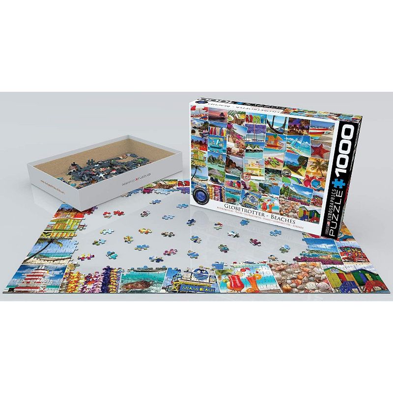 Eurographics Inc. Globetrotter Beaches 1000 Piece Jigsaw Puzzle, 2 of 6