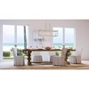 Urban Ambiance Luxury Modern Farmhouse Chandelier 11''H x 40''W,  Brushed Nickel Finish,  Ballina Collection, UHP3950 - 2 of 4