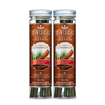 6ct Cinnamon Scented Scentsicles Ornaments, Pack of 2 - National Tree Company