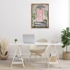 Stupell Industries Pink Door Welcome Floating Frame Canvas Art, Brown, 21" x 31" - 3 of 4