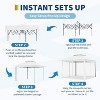 10x10Pop Up Instant Gazebo Tent for Backyard, Pop Up Gazebo With Mosquito Netting, Outdoor Canopy Gazebos Waterproof With Portable Carrying Bag - 3 of 4