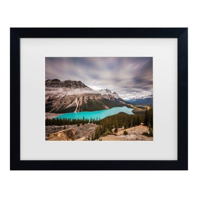 Trademark Fine Art Pierre Leclerc Moody Peyto Lake Matted Framed Art
