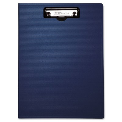 Baumgartens Portfolio Clipboard With Low-Profile Clip 1/2" Capacity 8 1/2 x 11 Blue 61633