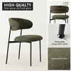 Linen Dining Chair Set Of 2,Upholstered Dining Chair,With Back For Kitchen Or Dining Room-Tanpinhause - 4 of 4