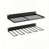 Heavy-Duty Metal Drill Organizer, 2-Pack Tool Storage Rack with 60 Lbs Max Load, 8-Slot Cordless Drill Holder for Garage, Workshop, Home - 4 of 4