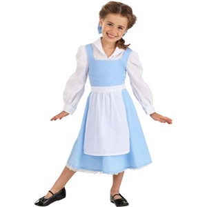 HalloweenCostumes.com Toddler Girl Beauty and the Beast Belle Blue Halloween Costume Dress - 1 of 4