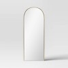 25"x65" Metal Tube Floor Mirror Gold - Threshold™ - 3 of 4