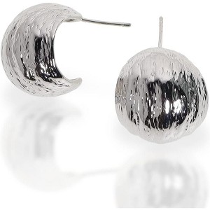 Sonateomber Gold Crystal Huggie Hoops | Sparkling CZ & Rhinestone Thick Earrings for Women - 1 of 4