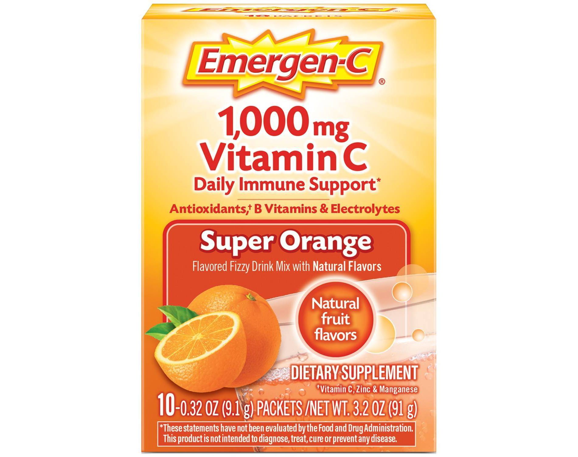 Emergen-C Vitamin C Drink Mix Packets - Super Orange