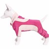Pet Life (R) Active 'Warm-Pup' Heathered Performance 4-Way Stretch Two-Toned Full Body Warm Up - 4 of 4