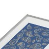 Cynthia Haller Classic blue and gold paisley Metal Framed Art Print - Deny Designs - 3 of 4