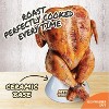 Sittin' Chicken & Turkey Ceramic Beer Can Roaster & Steamer Combo Pack - Wide Ceramic Base - Great Christmas Gift & Stocking Stuffer Idea - 2 of 4