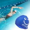 Unique Bargains Silicone Funny Face Swim Cap 1 Pc - 2 of 4