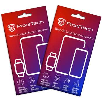 ProofTech 2 Pack ProofTech Liquid Glass Screen Protector for All Smartphones Tablets and Watches
