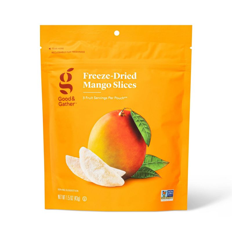 Freeze Dried Mango Slices - 1.5oz - Good & Gather&#8482;, 1 of 5