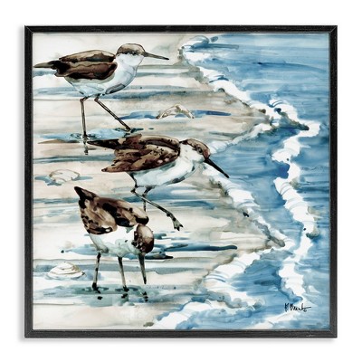 Stupell Industries Rockhampton Sandpipers Beach Ripples, 12" x 12"