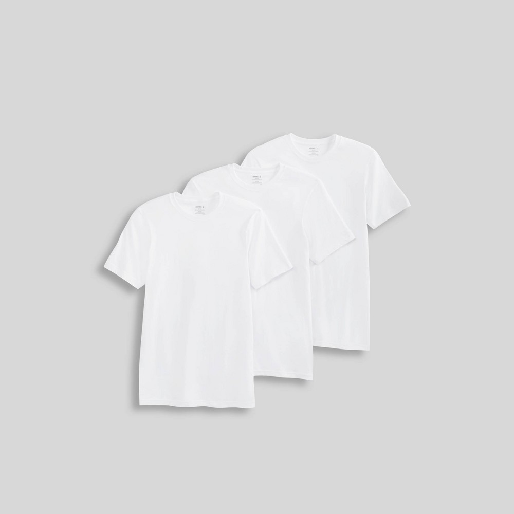 Medium Jockey Generation Men's Stay New Cotton 3pk Crew T-Shirt - White M