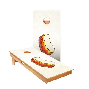 Skips Garage Retro California Cornhole Boards - ACA Star Series - 1 of 1