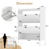 ZHUTA Shoe Cabinet with 2 Flip Drawers,Shoe Storage Cabinet for Entryway,Freestanding Shoe Cabinet Organizer with Open Storage - 3 of 4
