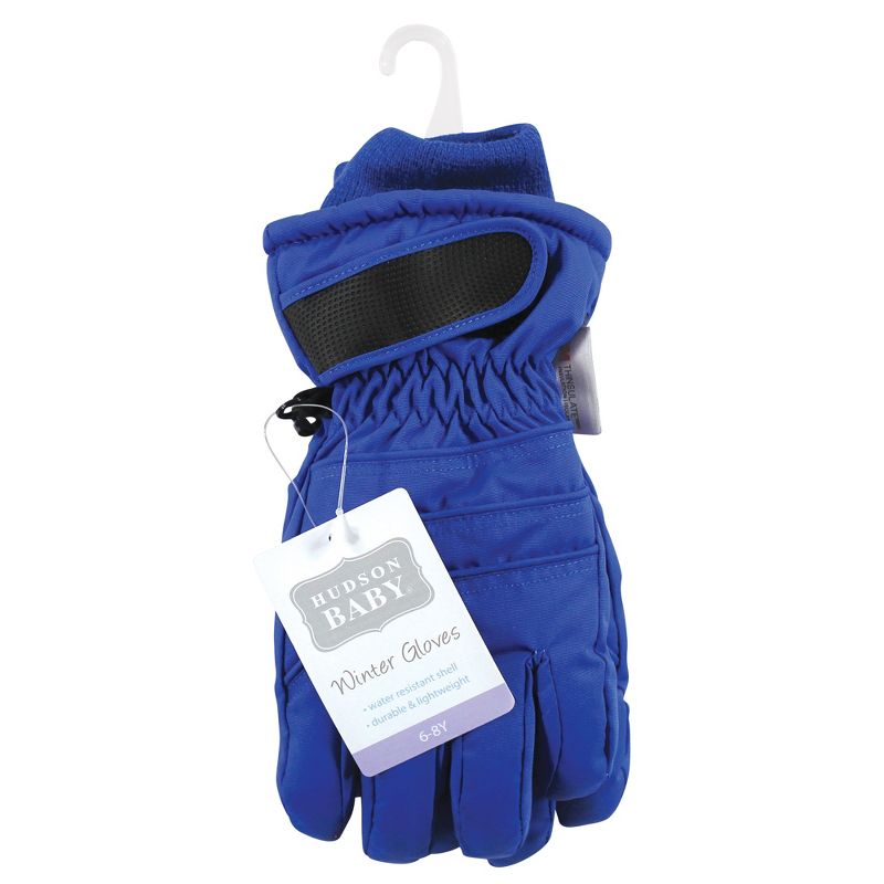 Hudson Baby Unisex Snow Gloves, Royal Blue, 2 of 4