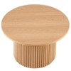 GlasFlength Coffee Tables, Classic Coffee Table, Timeless Elegance, Versatile Placement, Beige, 27.56"*27.56"*16.73" - 2 of 4