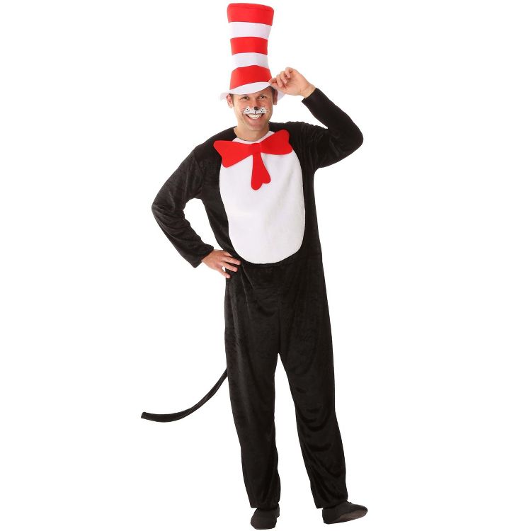 HalloweenCostumes.com Dr. Seuss Cat in the Hat Costume for Adults, 1 of 12