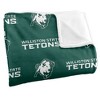 Williston State College Logo Pattern Silky Touch Blanket White 50x60 - 3 of 4