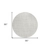 Ivory And Beige Striped Washable Indoor Outdoor Area Rug - 3 of 4