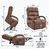 ChicFurnit Living Room Chair Arm Accent Chair Chenille / Leatheraire Power Lift Recliner with Massage Heat Dual Motor Elder Chair for Living Room - 3 of 4