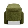 NicBex 49" Storage Bench End of Bed Bench Oval Fully Upholstered Storage Bench for Bedroom and Entryway - 2 of 4