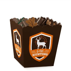 Big Dot of Happiness Gone Hunting - Party Mini Favor Boxes - Deer Hunting Camo Baby Shower or Birthday Party Treat Candy Boxes - Set of 12 - 1 of 4