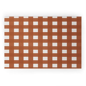 Alisa Galitsyna Gingham Cloth Red Checks Welcome Mat - Society6 - 1 of 4