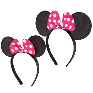 Disney Minnie Mouse Mommy and Me Ears Headbands, Matching for Adult and Little Girl - 1 of 4