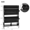 Shoe Cabinet w/ 2 Flip-Up Drawers Entryway Shoe Storage Cabinet - 2 of 4