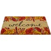 Northlight Leafy Fall Harvest Rectangular "Welcome" Doormat 18" x 30" - image 3 of 4