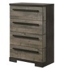 NicBex 2/4 Drawer Vertical Dresser for Bedroom,Wooden Chest of Drawers for Living Room,Entryway,Hallway,Brown - 2 of 4