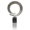 HomeRoots 17" Black and Silver Marble and Aluminum Tabletop Sculpture - 4 of 4