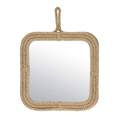 8 Decorative Ceramic Wall Mirror Ivory - Stonebriar Collection : Target