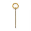 Black Bow Jewelry 14k Yellow Gold, Athletic Collection, Small Polished Number 50 Pendant - 2 of 4