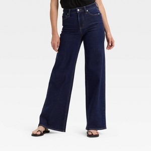 Women's Everyday High-Rise Wide Leg Jeans - Universal Thread™ - 1 of 4
