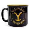 Silver Buffalo Yellowstone Dutton Ranch Ceramic Camper Mug | Holds 20 Ounces - image 2 of 4