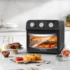 FONTOI 12.5 QT Air Fryer Convection Toaster Oven, 4 Cooking Modes, 7-In-1 Multifunction Chicken Toaster, Stainless Steel, Black 12.2"* 11.42"*12.6" - 4 of 4
