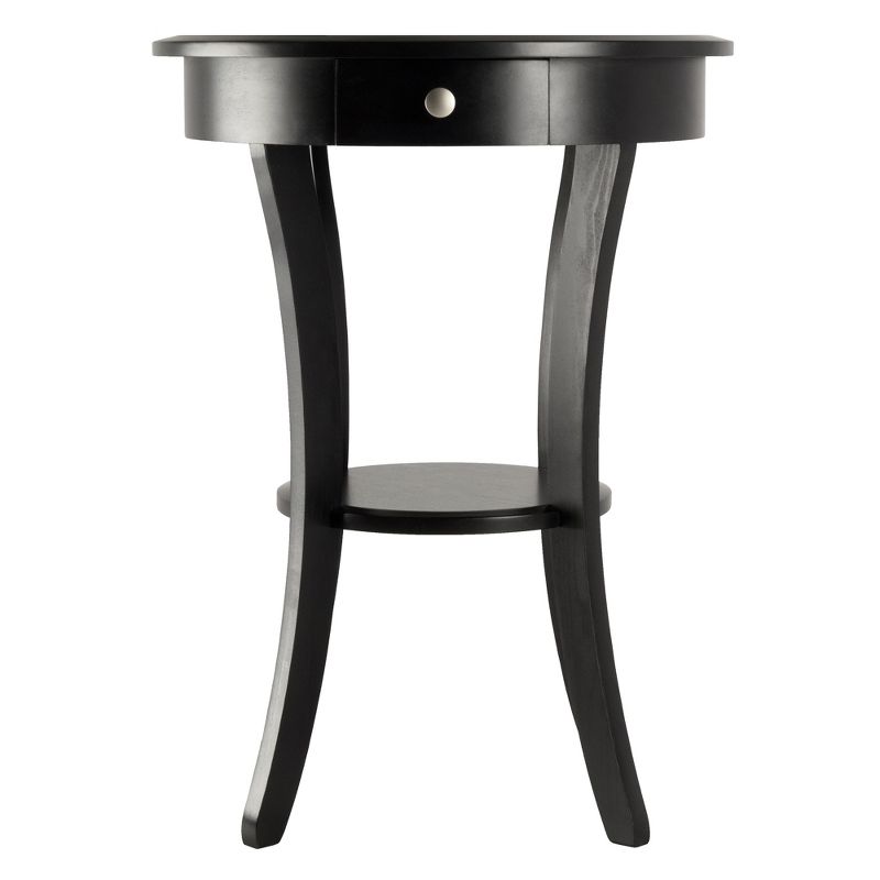 Sasha Round Accent Table - Black - Winsome, 3 of 7