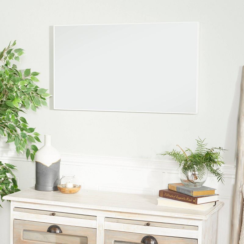 Contemporary Wood Rectangle Shaped Wall Mirror with Thin Minimalistic Frame - Olivia & May, 2 of 6