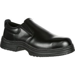 Men's SlipGrips Steel Toe Slip-Resistant Slip-On Work Shoe, SG7437, Black - 1 of 4