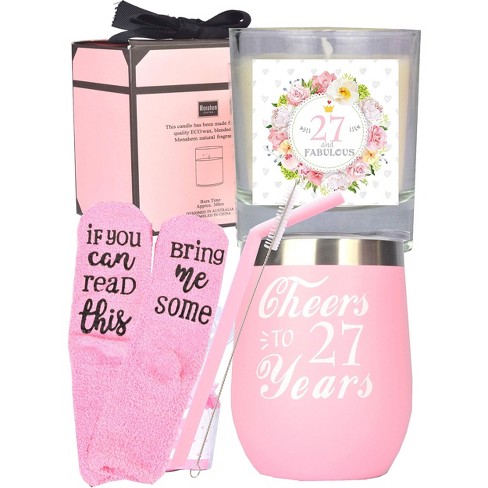 Meant2tobe 27th Birthday Tumbler Gifts For Women - Pink : Target