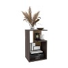 NicBex 25" High 3-Tier Shelf Side End Table,Dark Walnut Coffee Table End Table for Living Room,Bedroom - 4 of 4